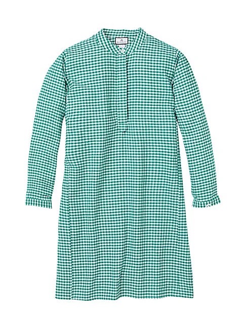 Petite Plume | Women’s Green Gingham Grace Nightgown